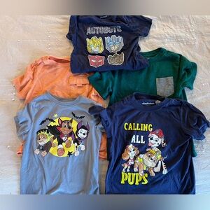 Boys Tshirt Bundle 5T Paw Patrol Transformers